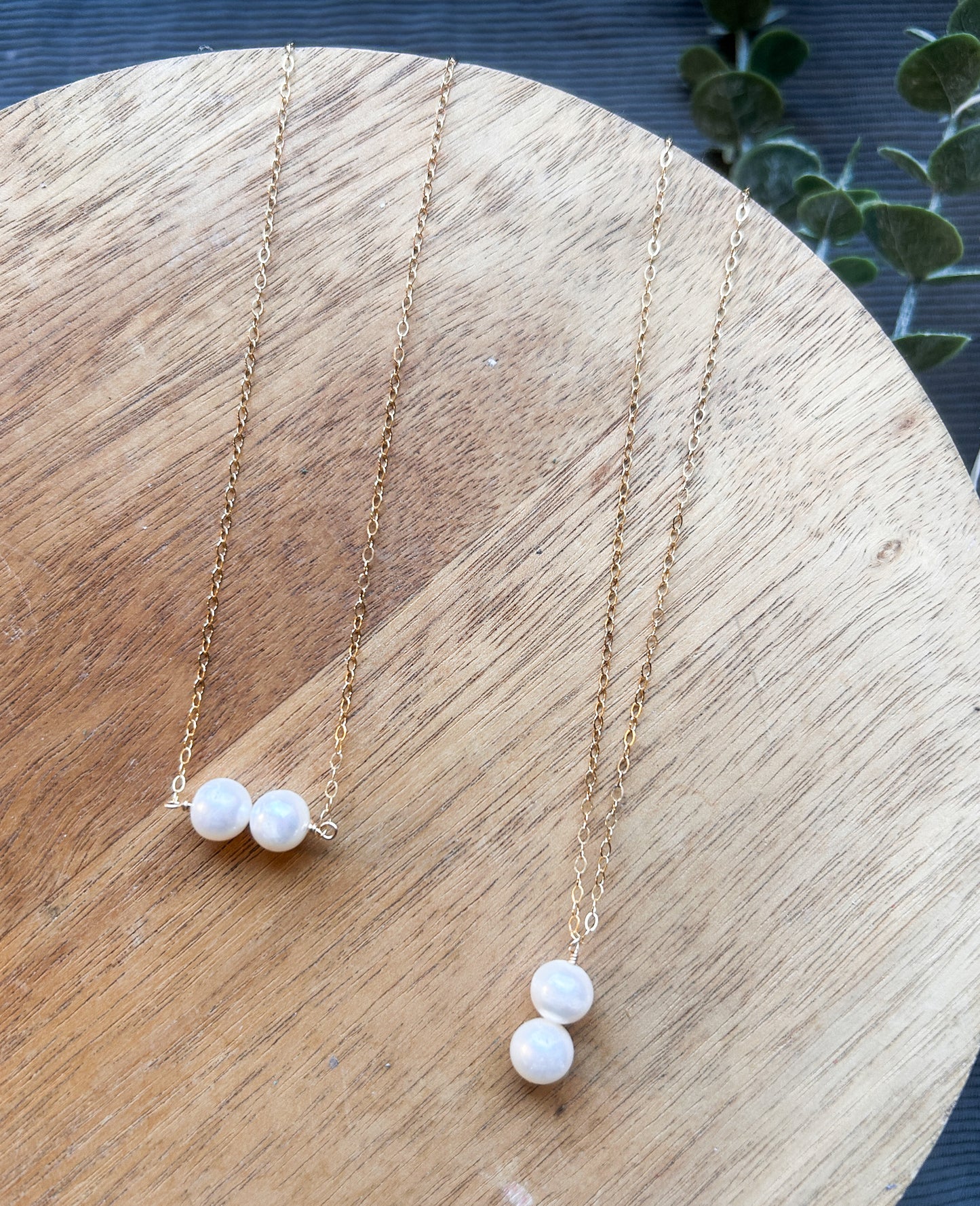 Gorgeous Pearl Necklaces | Cultured Pearls |  Gold Fill Necklace | 18 inch chain