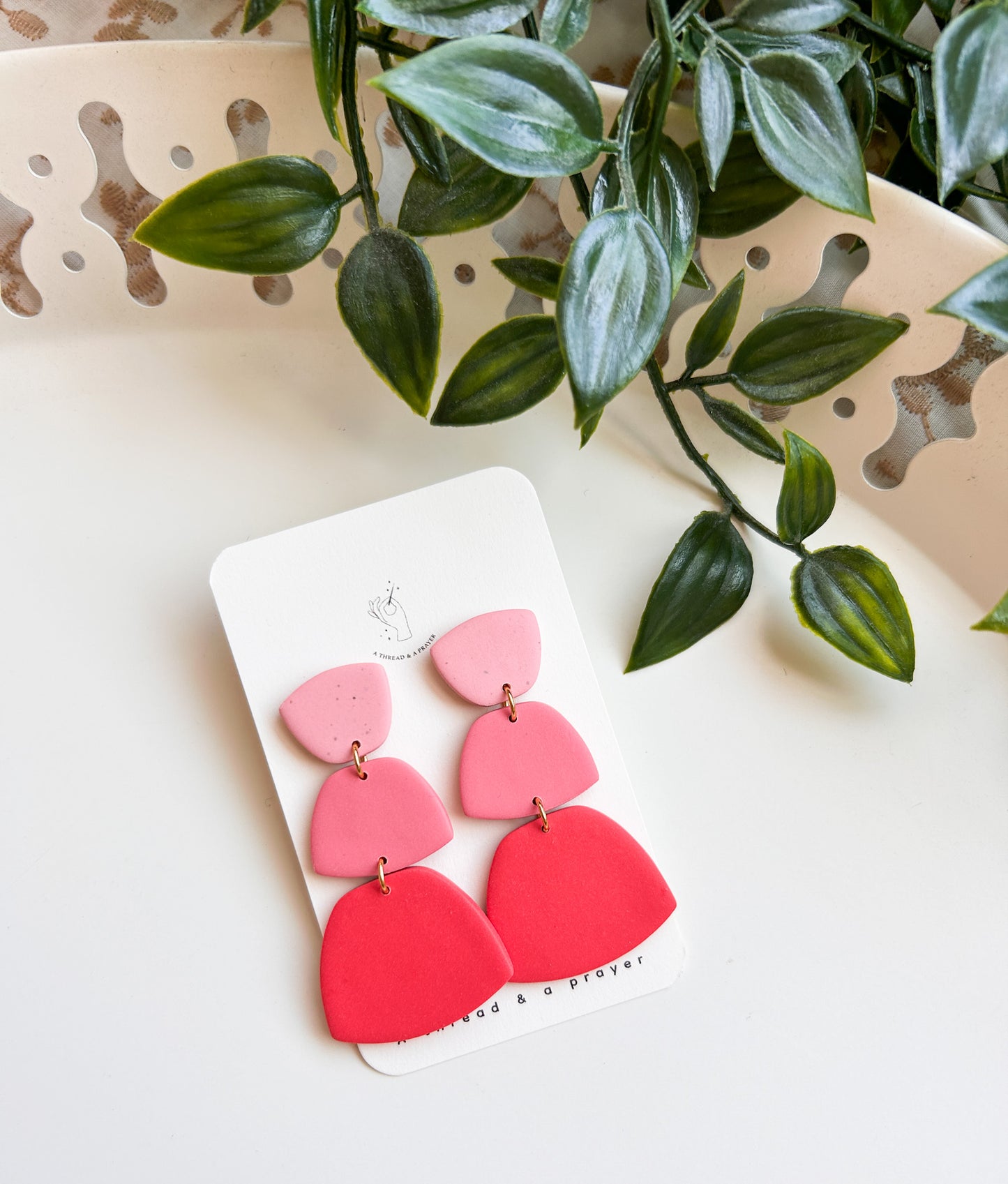 Barbie Girl Clay Pink Earrings | Spring Fashion | Spring Color Earrings | Statement Earrings | Lightweight