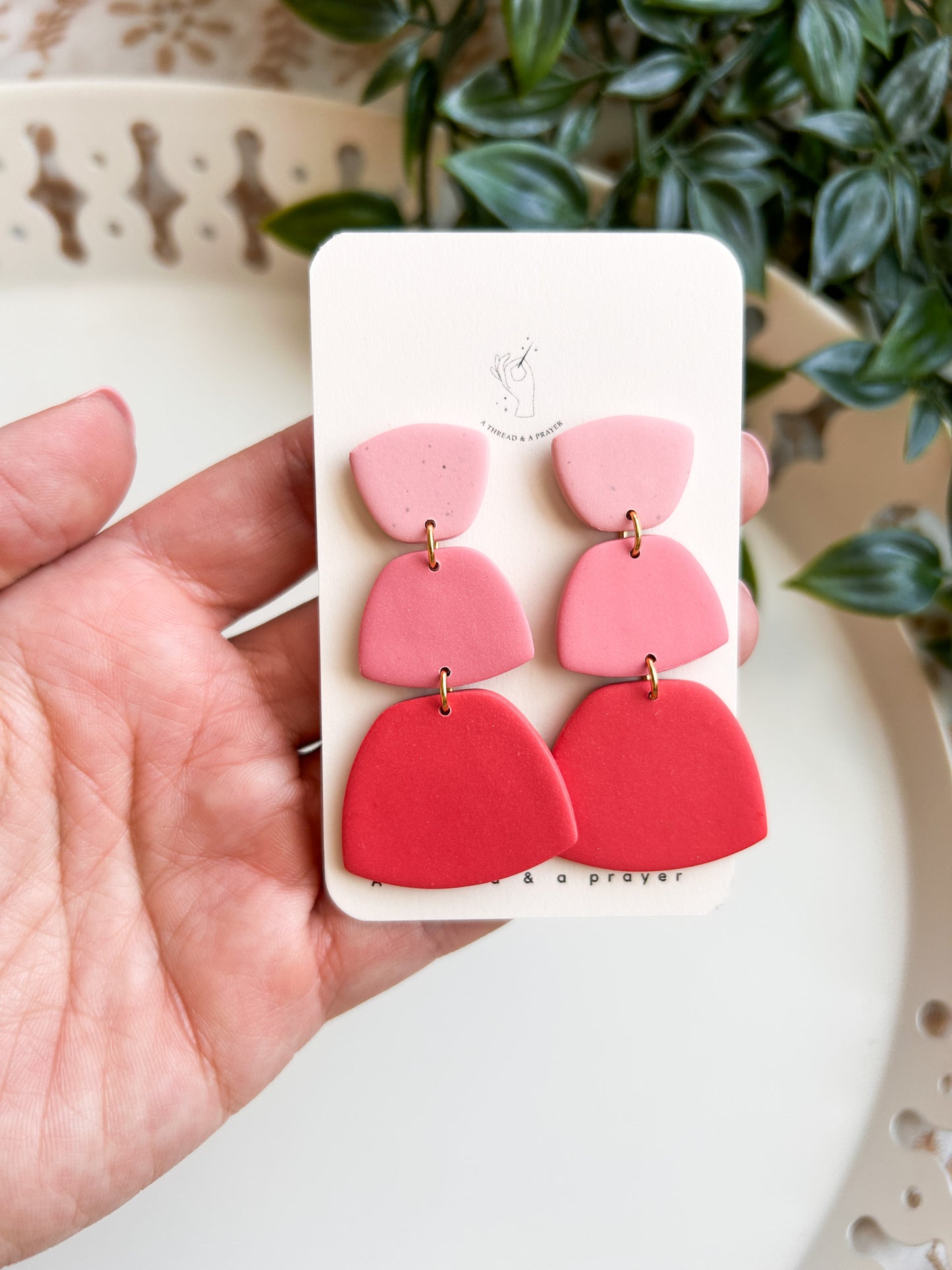 Barbie Girl Clay Pink Earrings | Spring Fashion | Spring Color Earrings | Statement Earrings | Lightweight