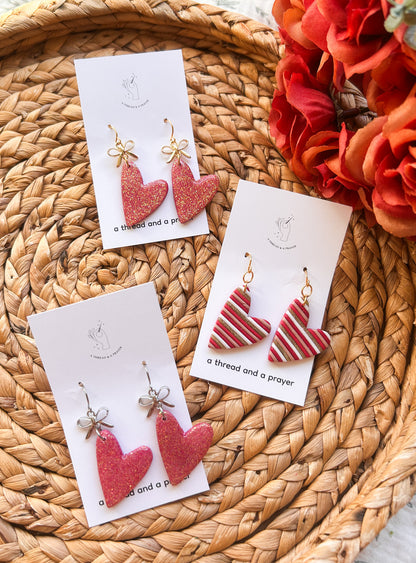 Glitter and Shine Heart Dangles | Valentine's Day | Gal Pal Gifts