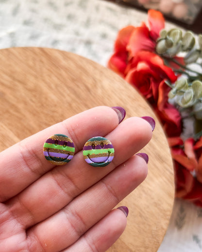 Valentines and Mardi Gras Studs