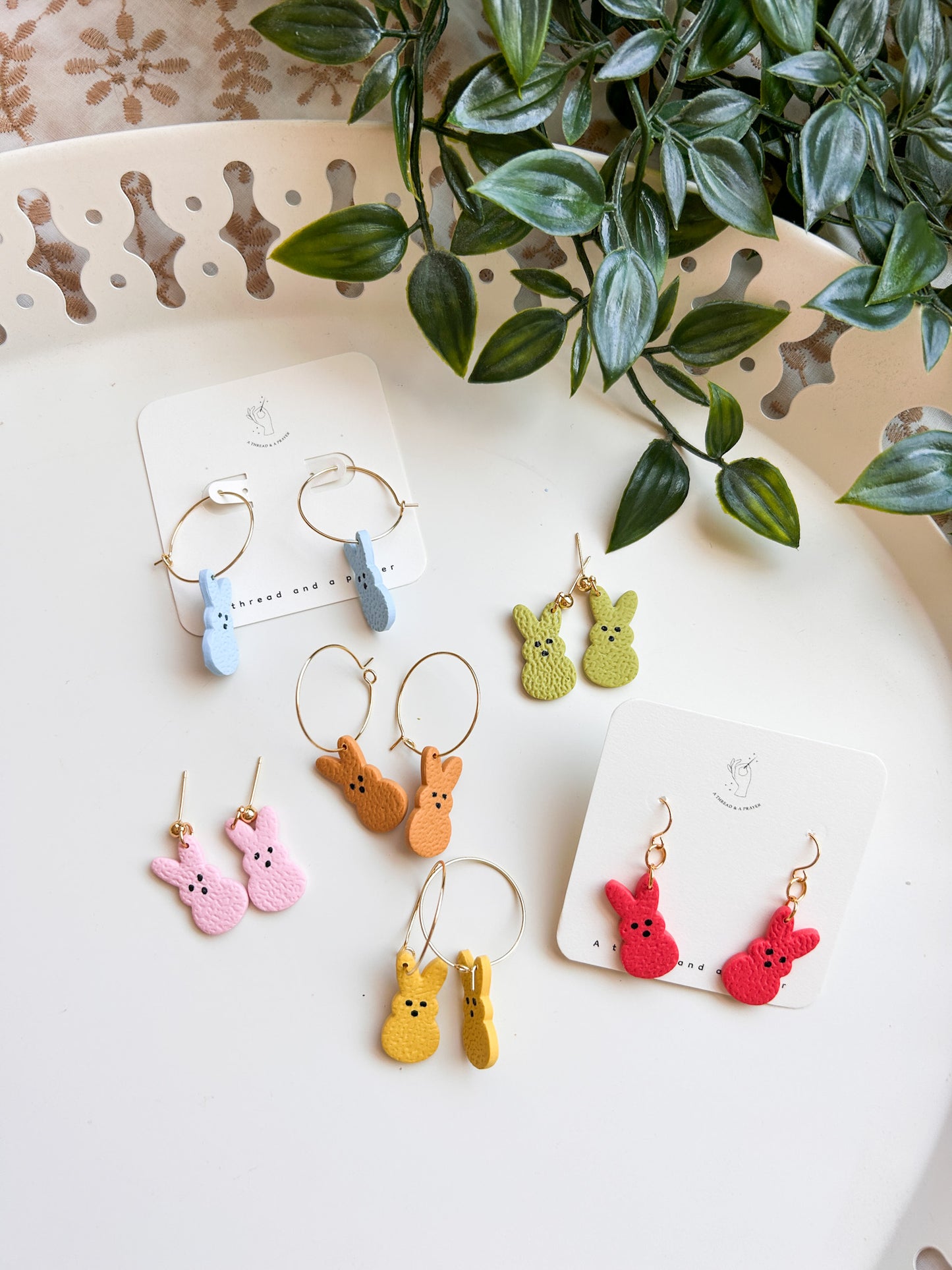 Easter Peep Delight Polymer Clay Earrings: Whimsical & Lightweight Spring Accessories