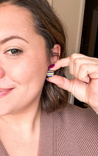 Valentines and Mardi Gras Studs