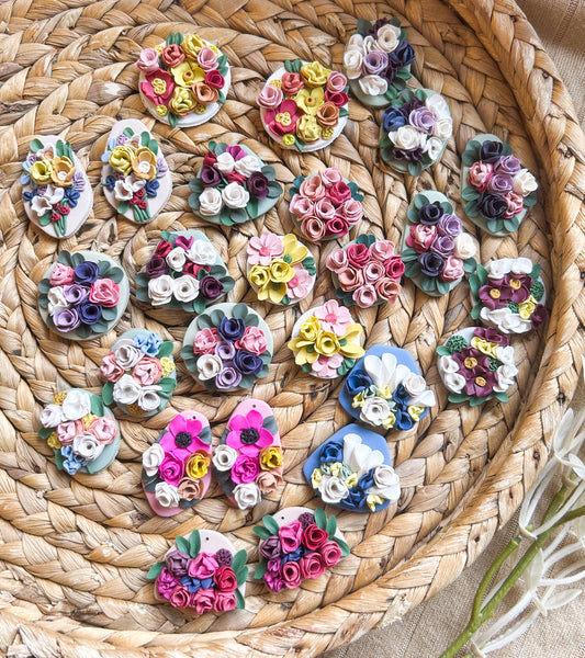 Custom Bridal Bouquet Re-Creation Earrings