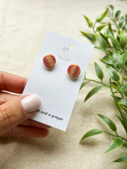 Whimsy and Joy Clay Studs for Spring!