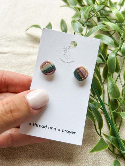 Whimsy and Joy Clay Studs for Spring!