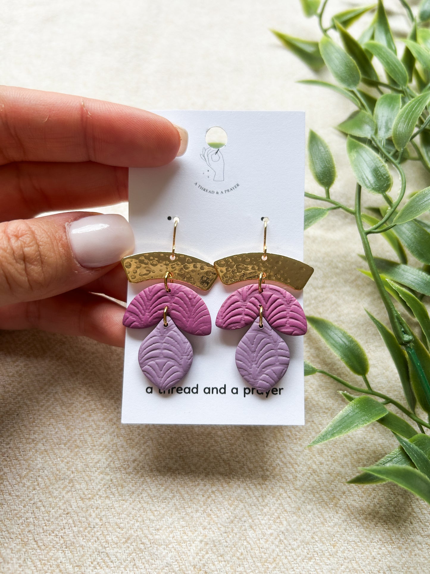 Joyful Spring Style Clay Earrings