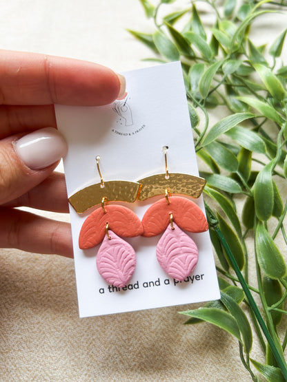 Joyful Spring Style Clay Earrings