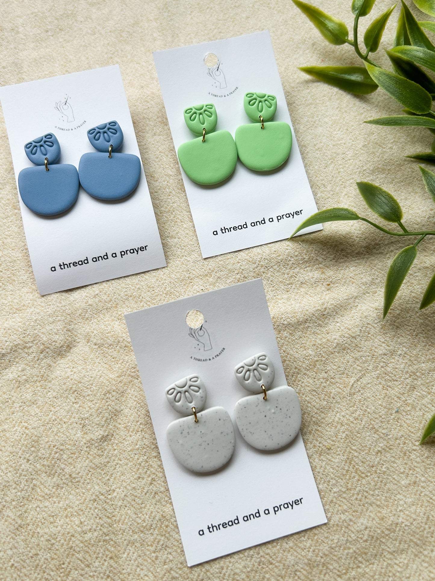 Spring Everyday Wear Clay Earrings
