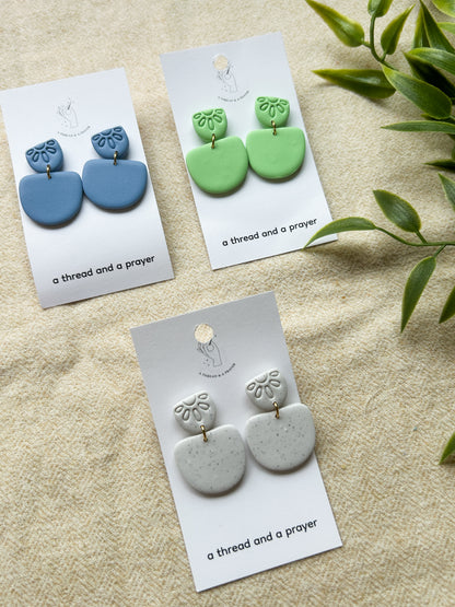 Spring Everyday Wear Clay Earrings