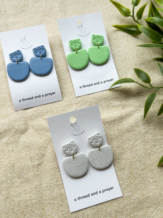 Spring Everyday Wear Clay Earrings