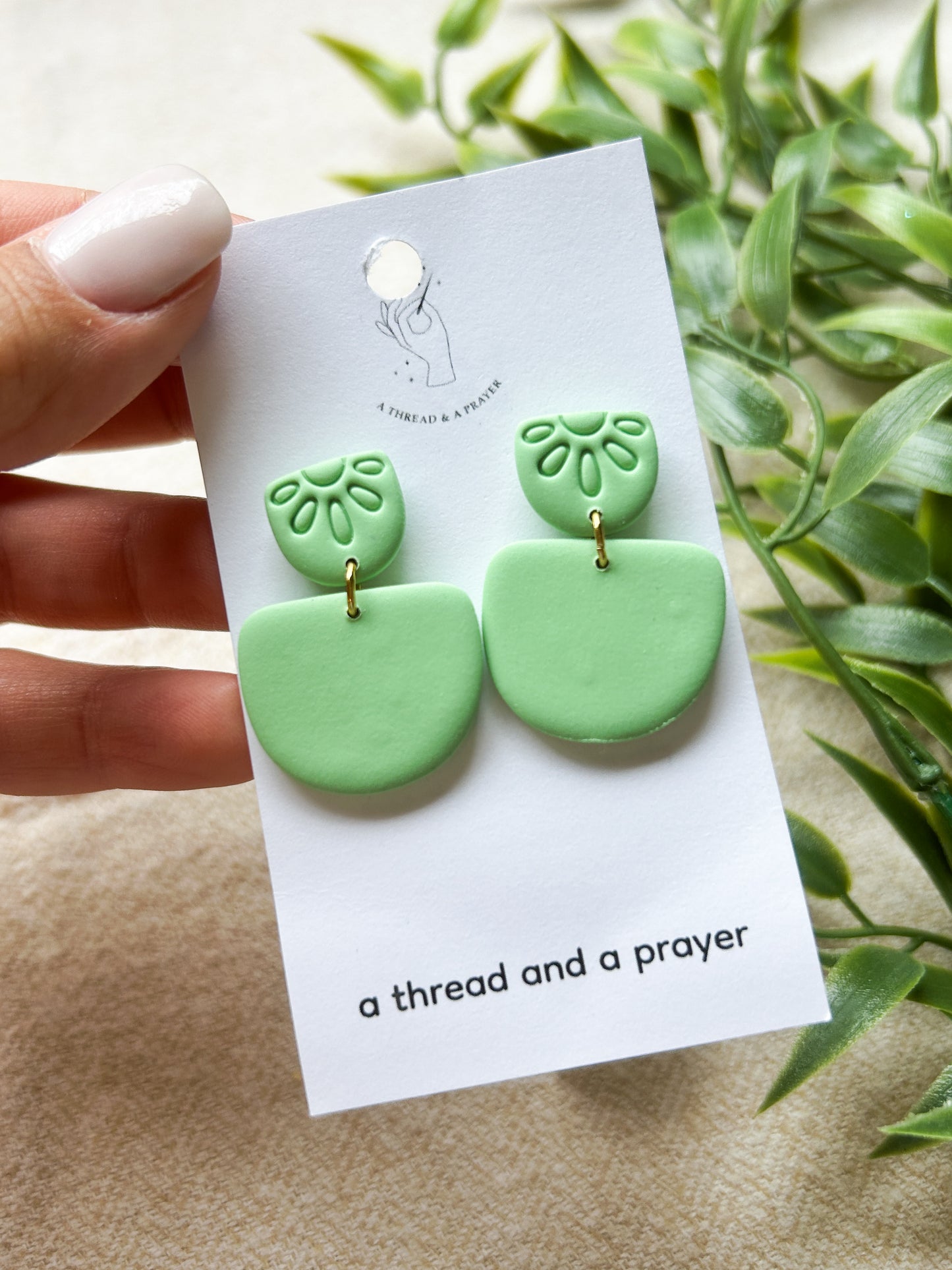 Spring Everyday Wear Clay Earrings