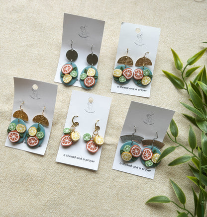 Citrus Dreams Clay Earrings