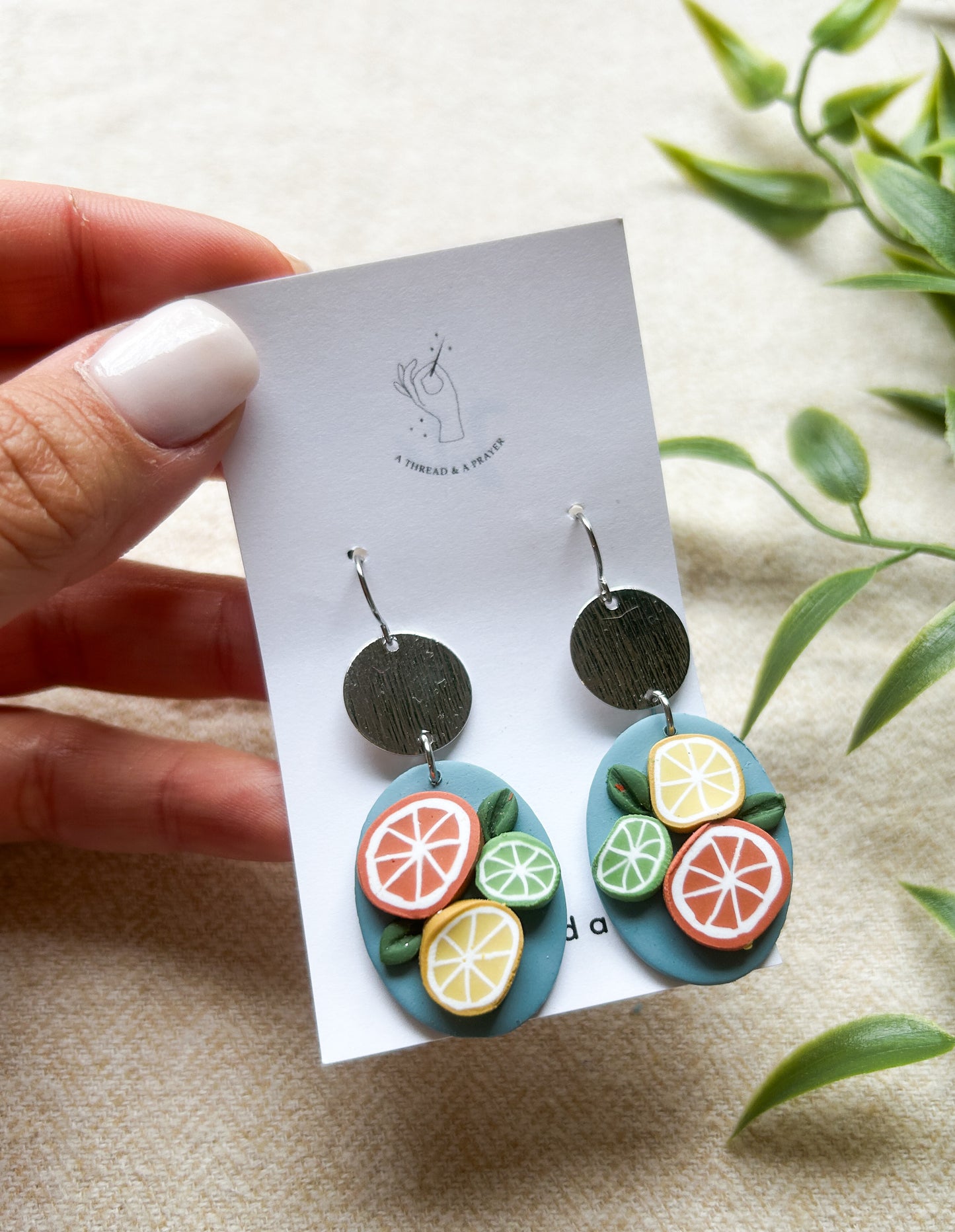 Citrus Dreams Clay Earrings