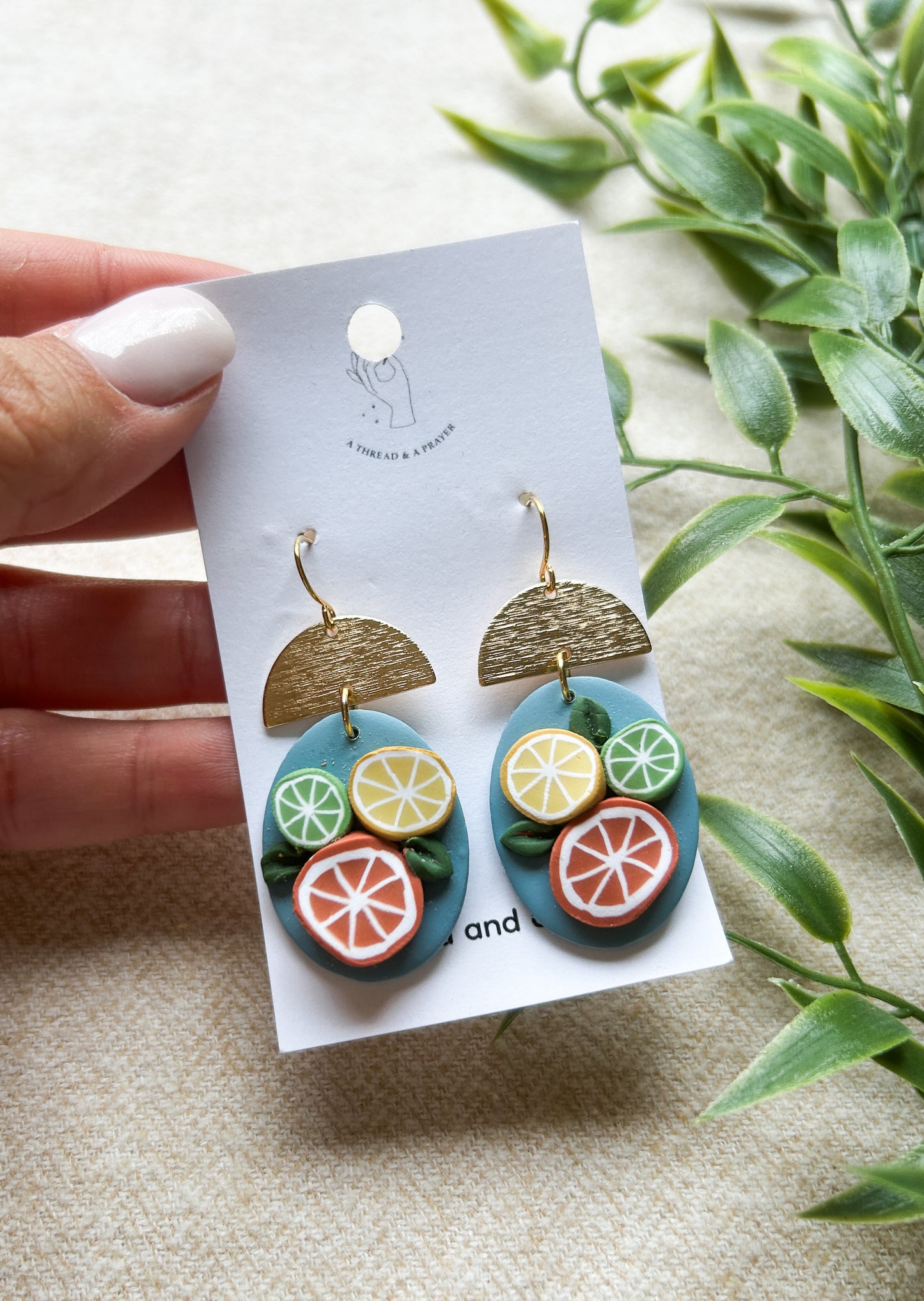 Citrus Dreams Clay Earrings