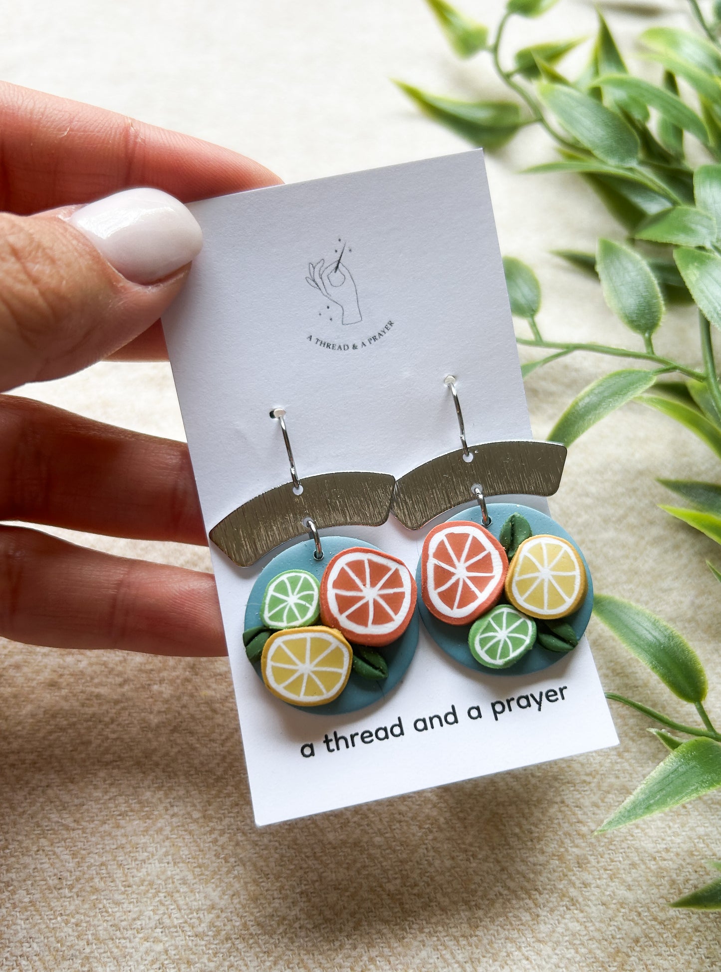 Citrus Dreams Clay Earrings
