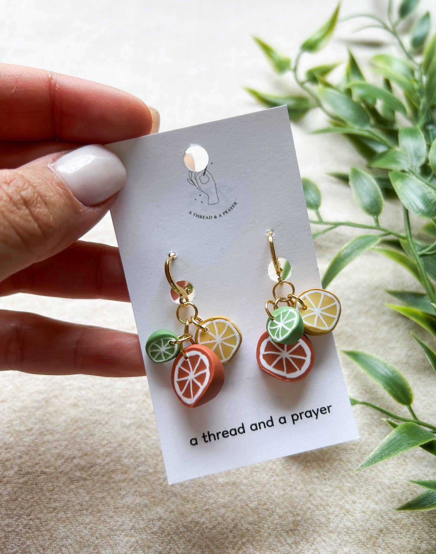Citrus Dreams Clay Earrings