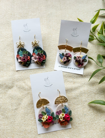 Spring Flower Garden Earrings