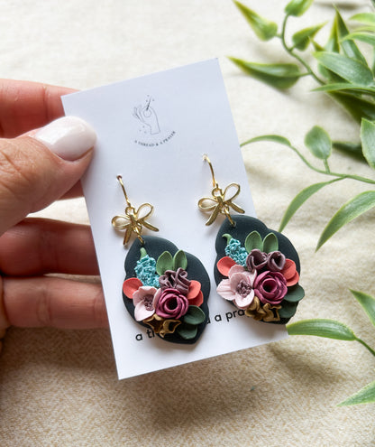Spring Flower Garden Earrings