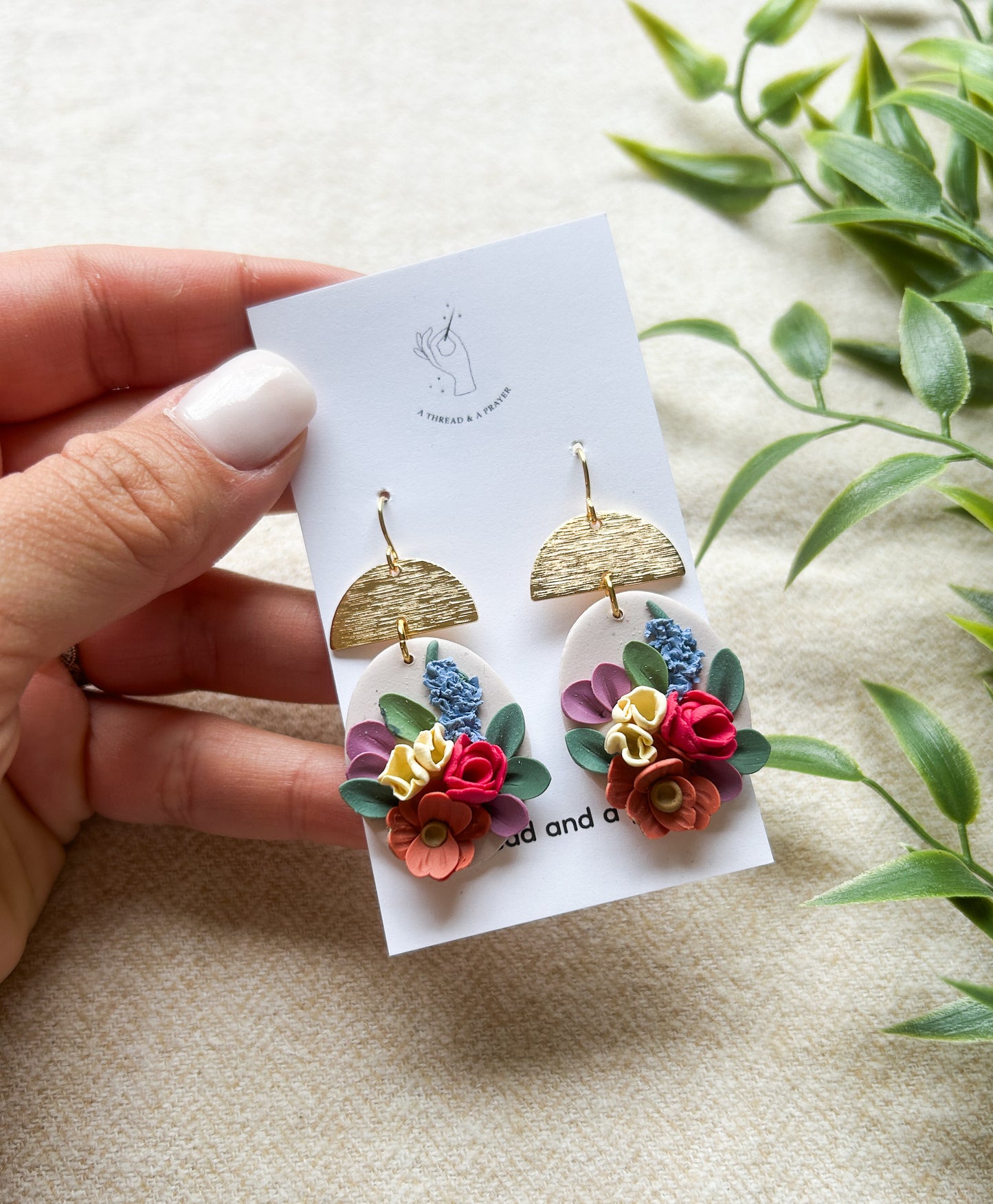 Spring Flower Garden Earrings