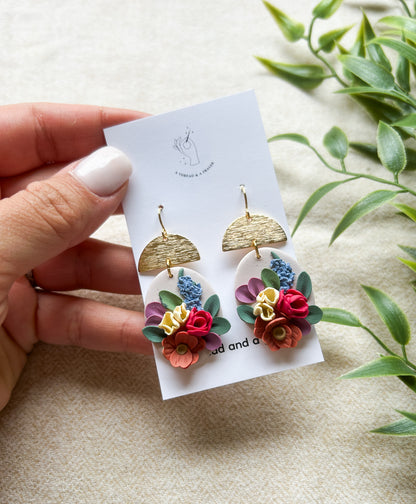 Spring Flower Garden Earrings