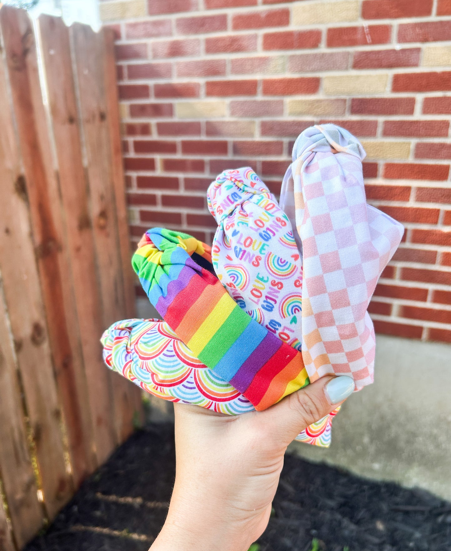 Celebrate Pride Top Knot Fabric Headbands | Cute Headband | Rainbows | Ally | Comfy Headband | Summer Vibes