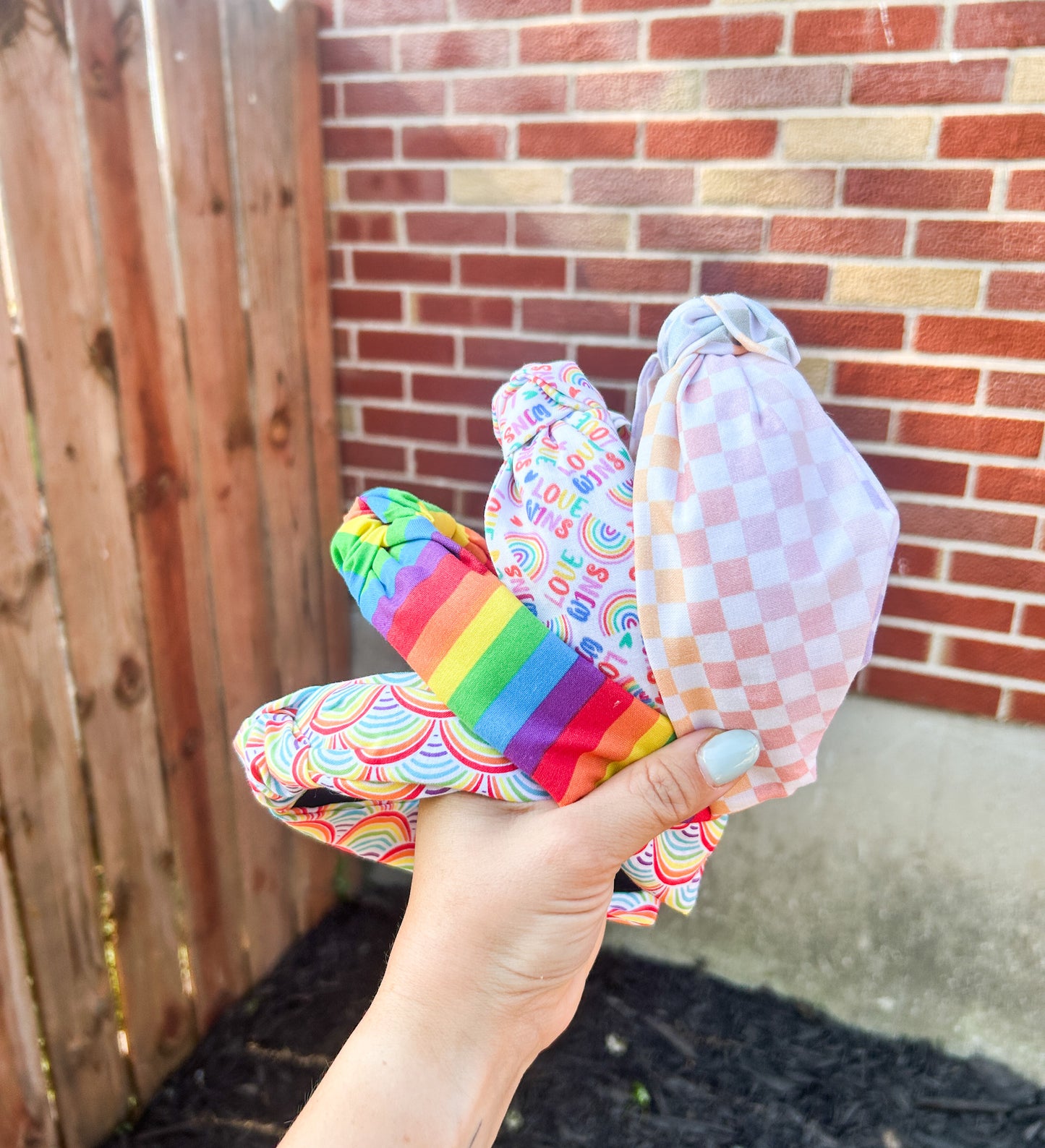 Celebrate Pride Top Knot Fabric Headbands | Cute Headband | Rainbows | Ally | Comfy Headband | Summer Vibes