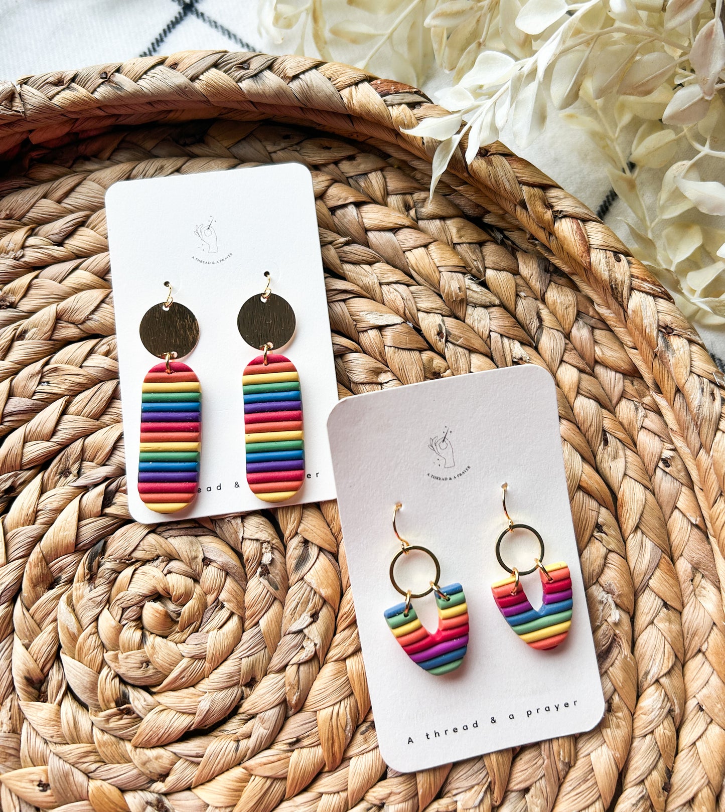 Rainbow Pride Earrings | Fun and Lightweight Pride Earrings | Celebrate Pride Month | Cute Earrings | Clay Earrings