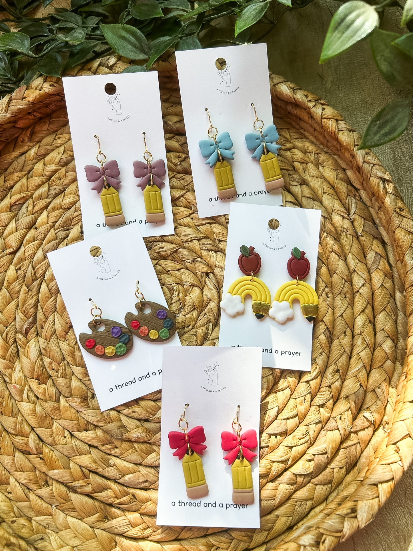 Teachers Rule - Cute School Earrings