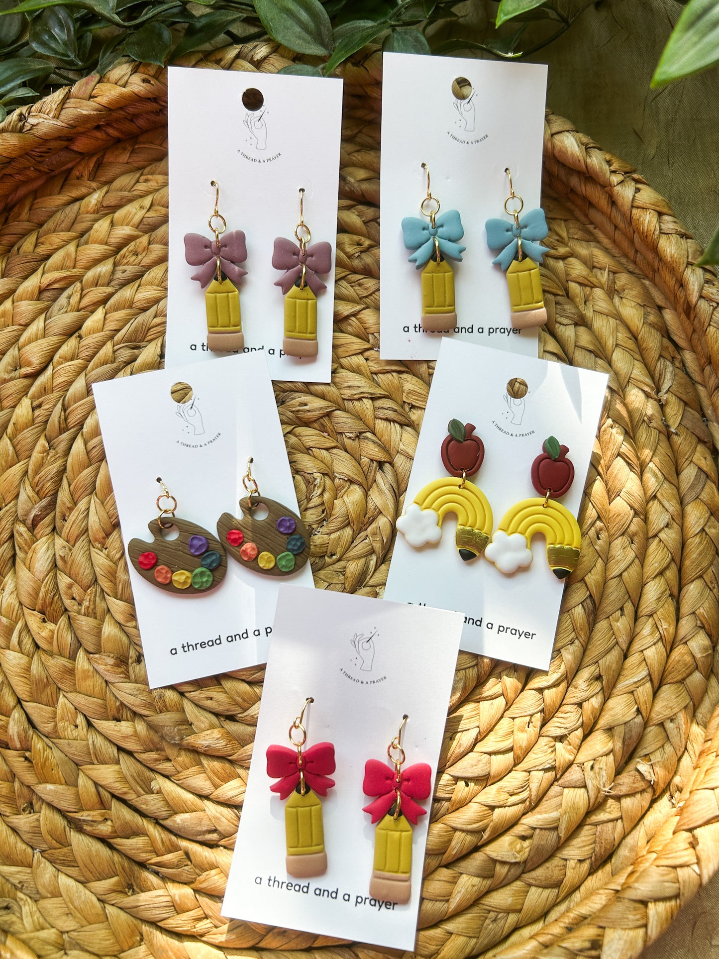 Teachers Rule - Cute School Earrings