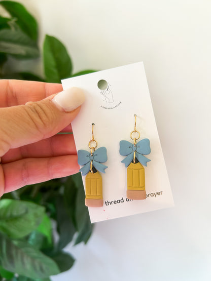 Teachers Rule - Cute School Earrings