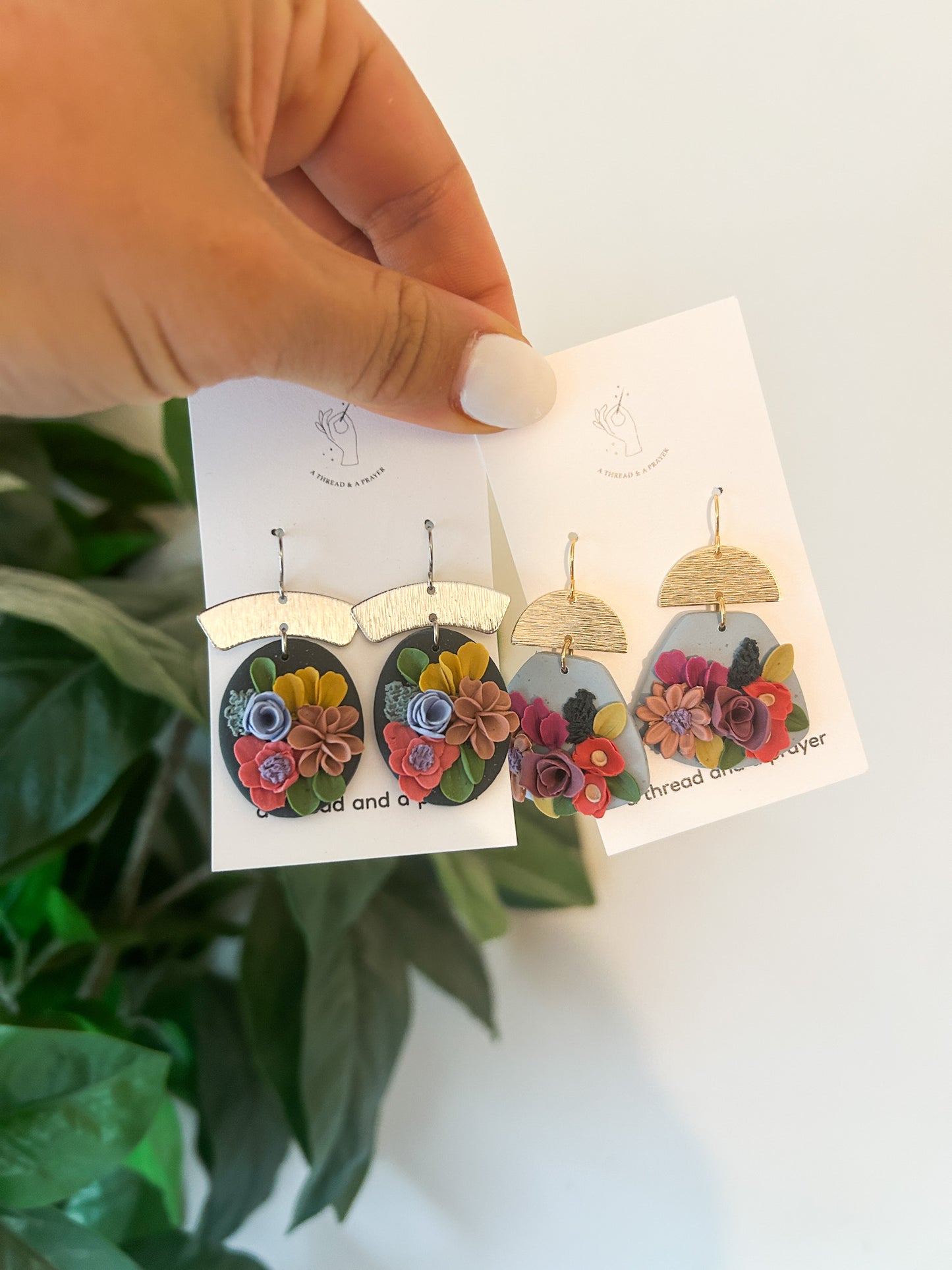 Summer Flower Clay Earrings