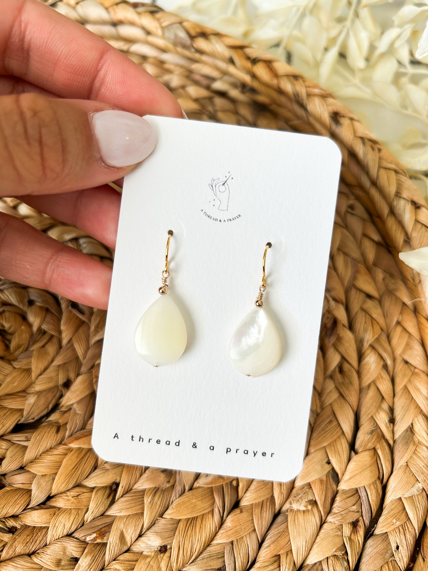 Dainty and Romantic Pearl and Shell Earrings | Dainty Earrings | Wedding | Bridal Earrings | Hypoallergenic | Pearl Earring | Romantic | Bride