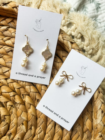 Elegant Pearls Summer Earrings