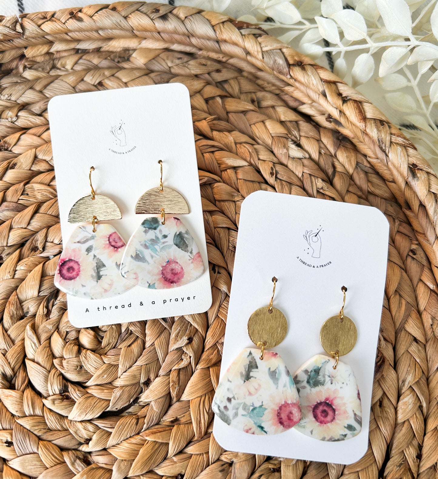 Sunflower Dreams Dangle Earrings | Clay Earrings | Summer Color Earrings | Statement Earrings | Lightweight | Sunny Days