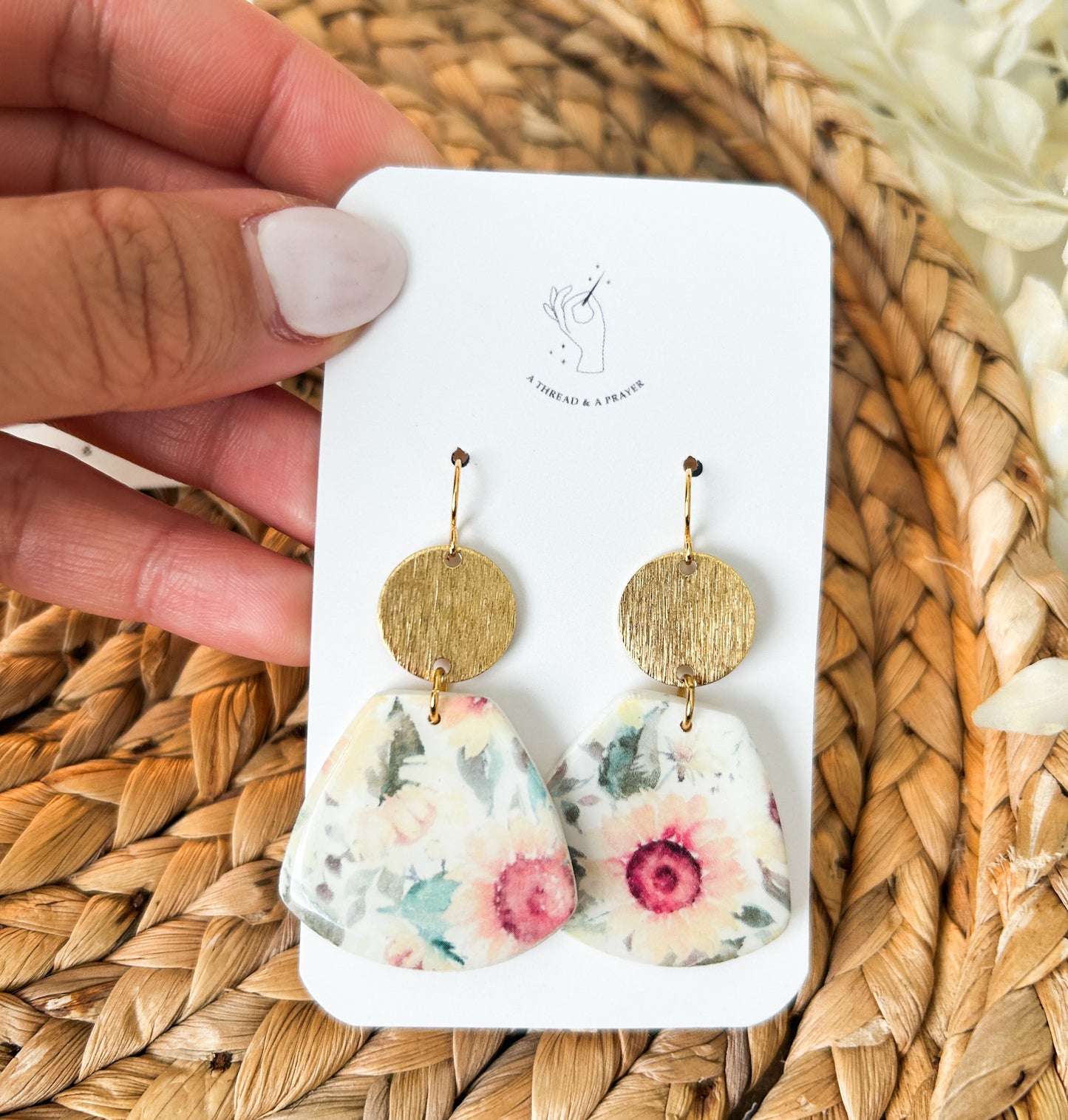 Sunflower Dreams Dangle Earrings | Clay Earrings | Summer Color Earrings | Statement Earrings | Lightweight | Sunny Days