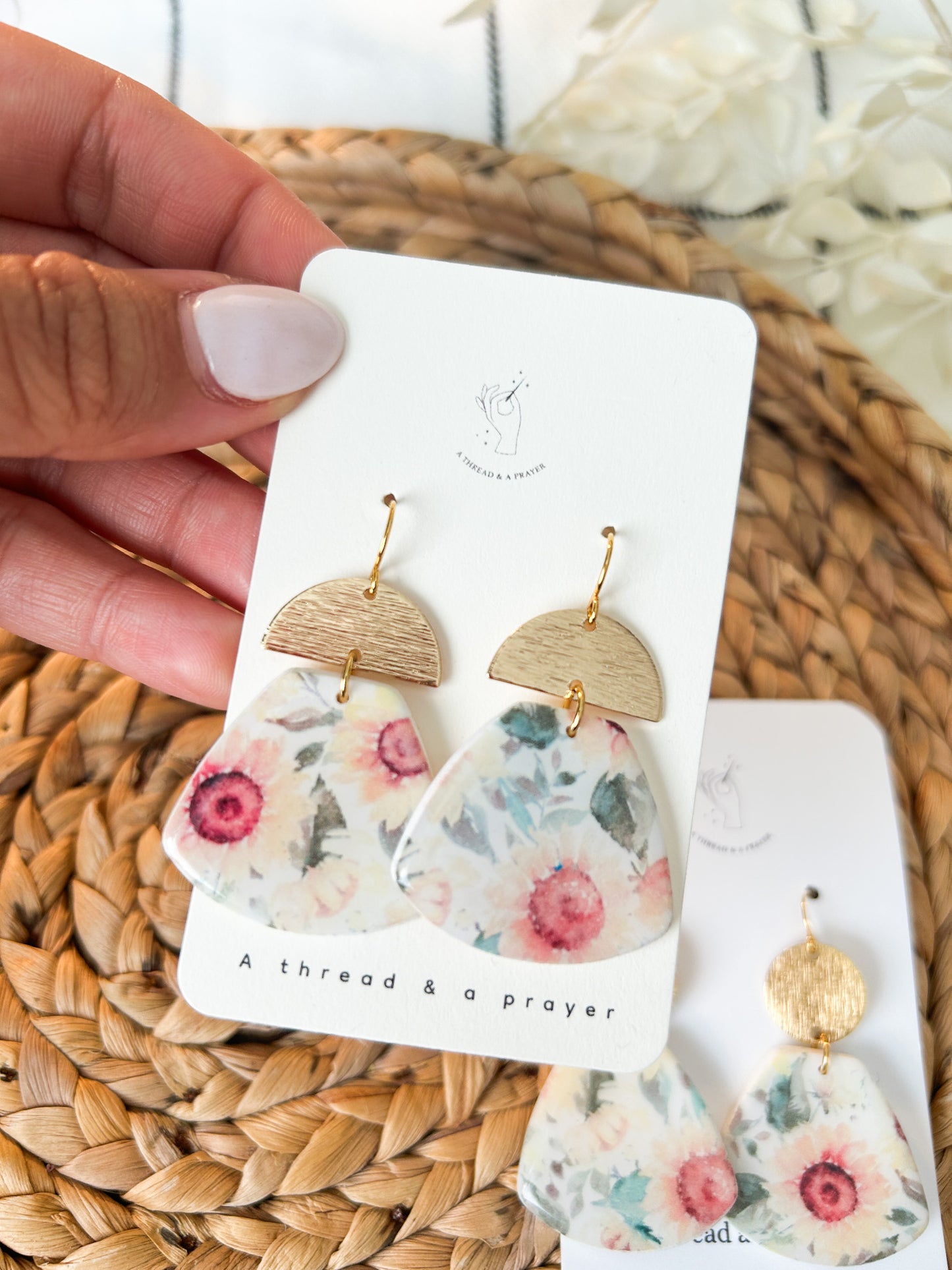 Sunflower Dreams Dangle Earrings | Clay Earrings | Summer Color Earrings | Statement Earrings | Lightweight | Sunny Days