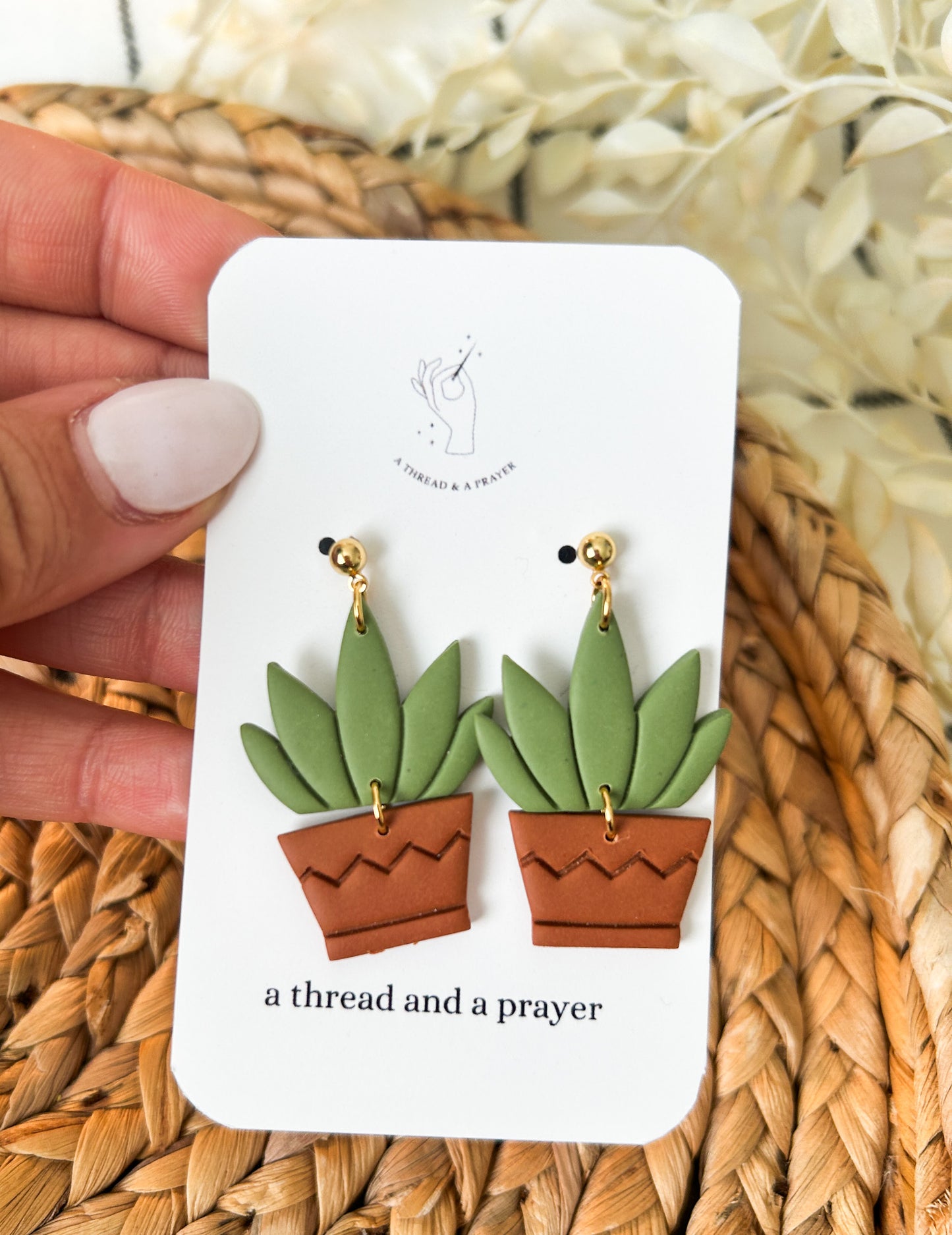 Plant Lovers Unite Clay Earrings | Potted Plants | House Plants | Plant Earrings | Lightweight