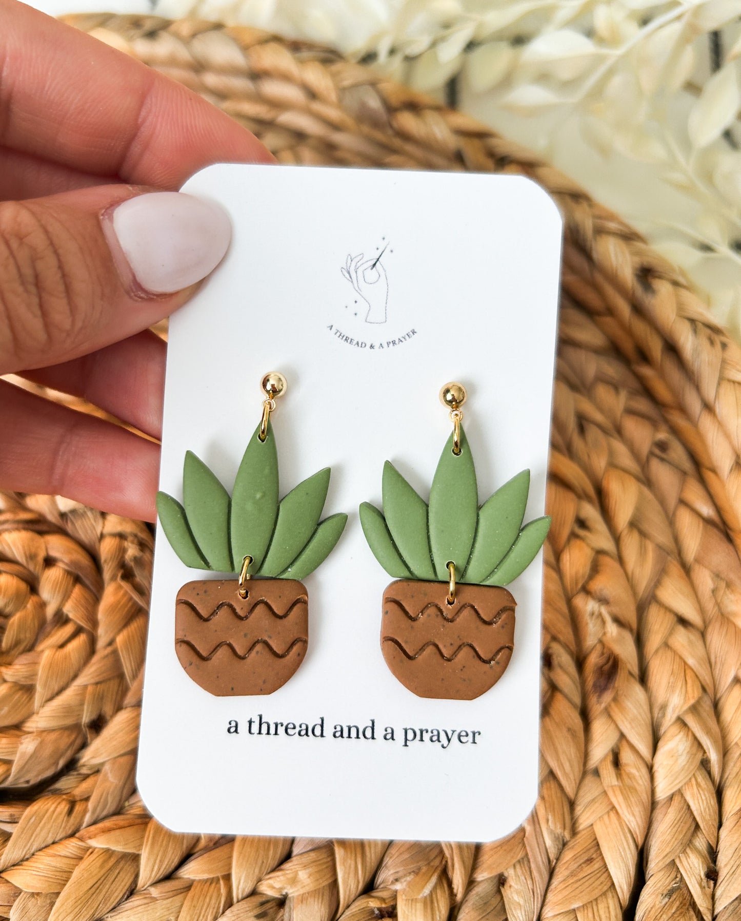 Plant Lovers Unite Clay Earrings | Potted Plants | House Plants | Plant Earrings | Lightweight