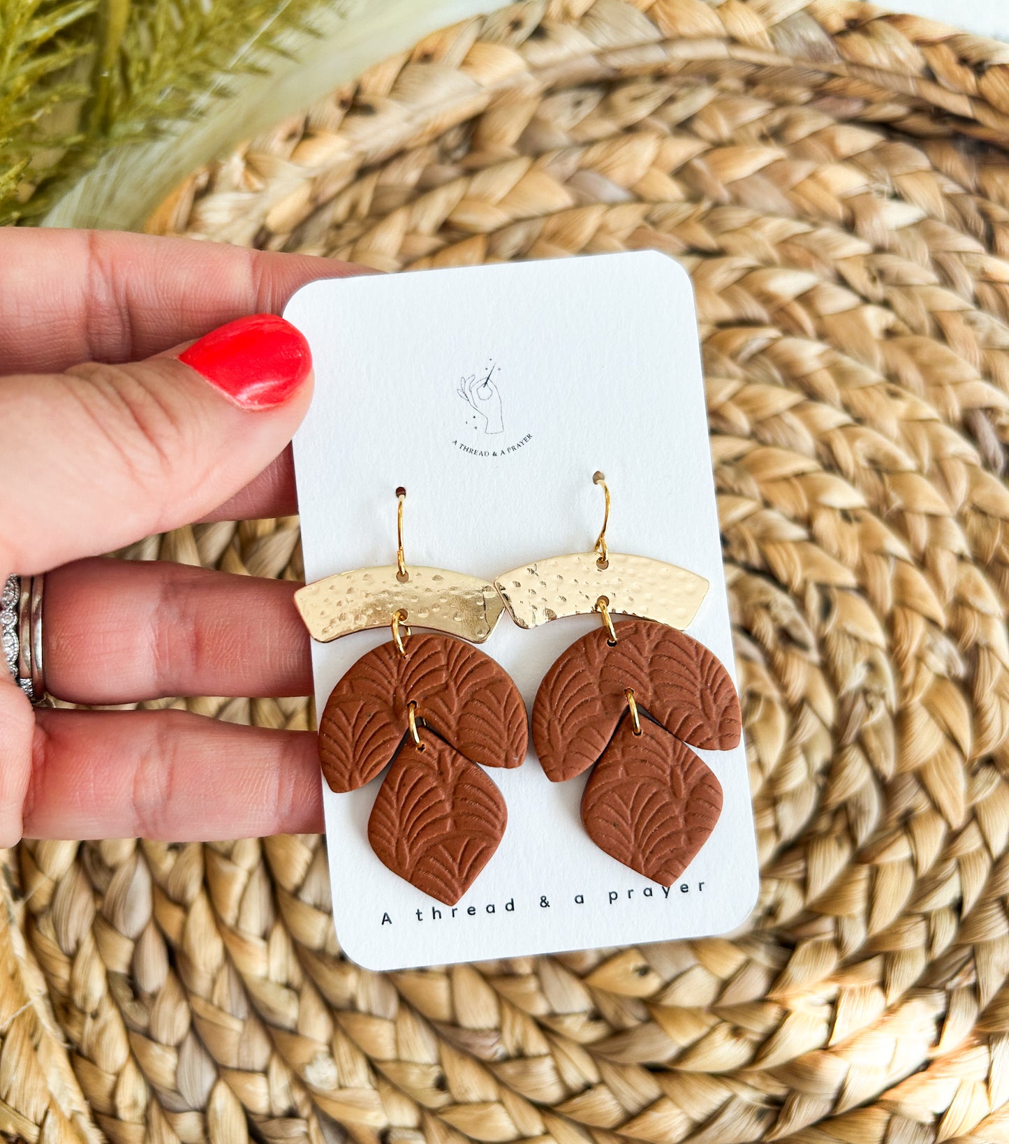 Warm Autumn Clay Earrings | Fall Fashion | Earthy | Bright Colors | Statement Earrings | Lightweight