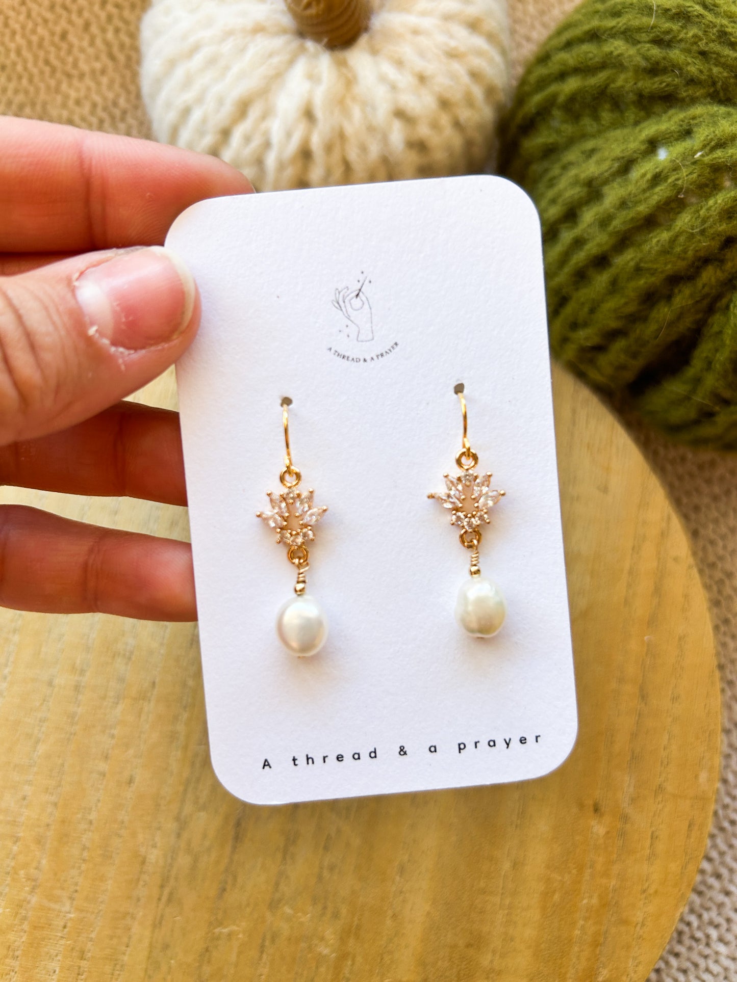 Elegant and Dainty Pearl Earrings | Mixed Media Dangles | Cute Jewelry | Handmade Earrings | Fall Styles | Dainty Pearls