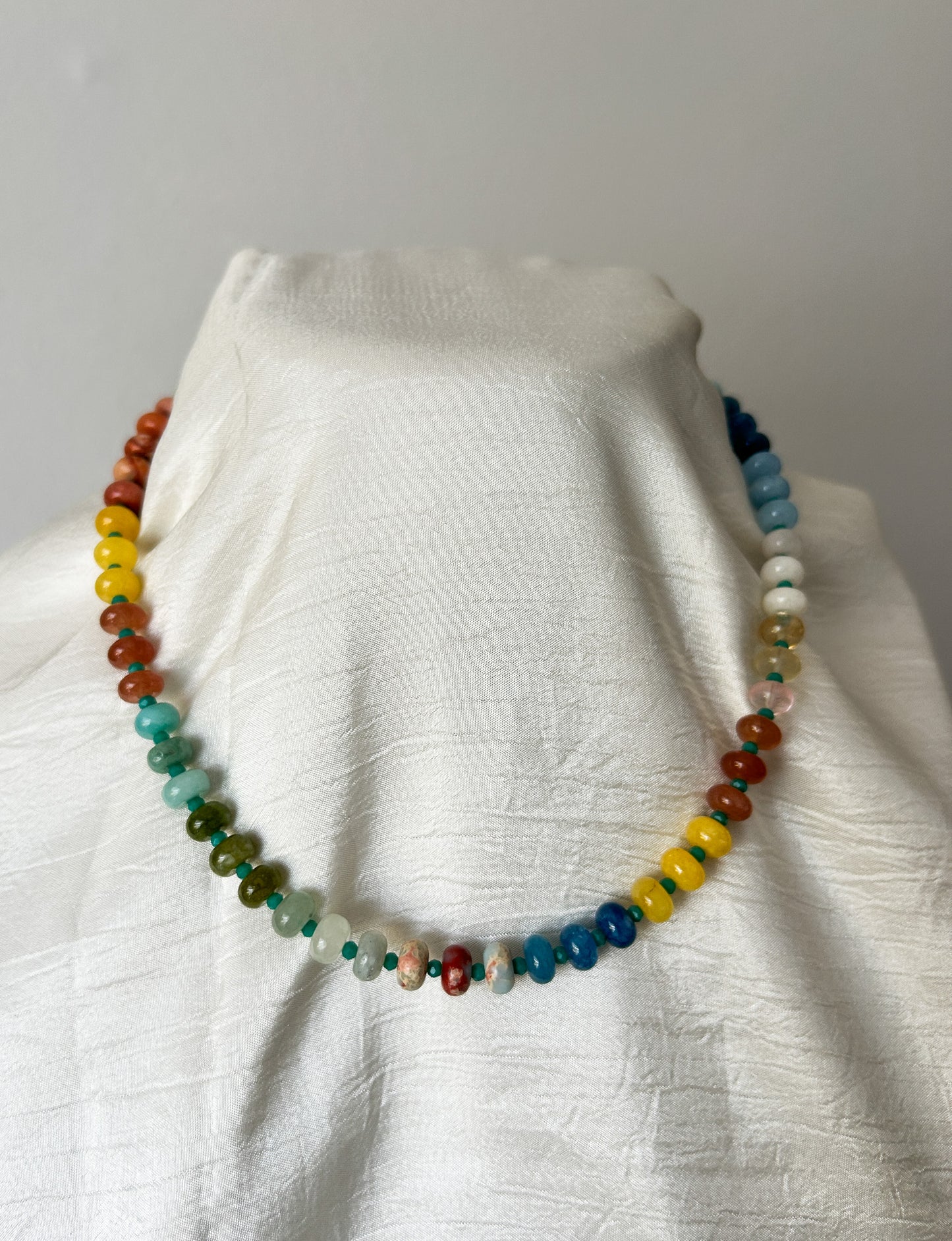 Bright & Joyful Colorful Necklaces | Rondelle Beads | Candy Style |  Stacking Jewelry | Layering Necklace | Giftable | Gifts for Her