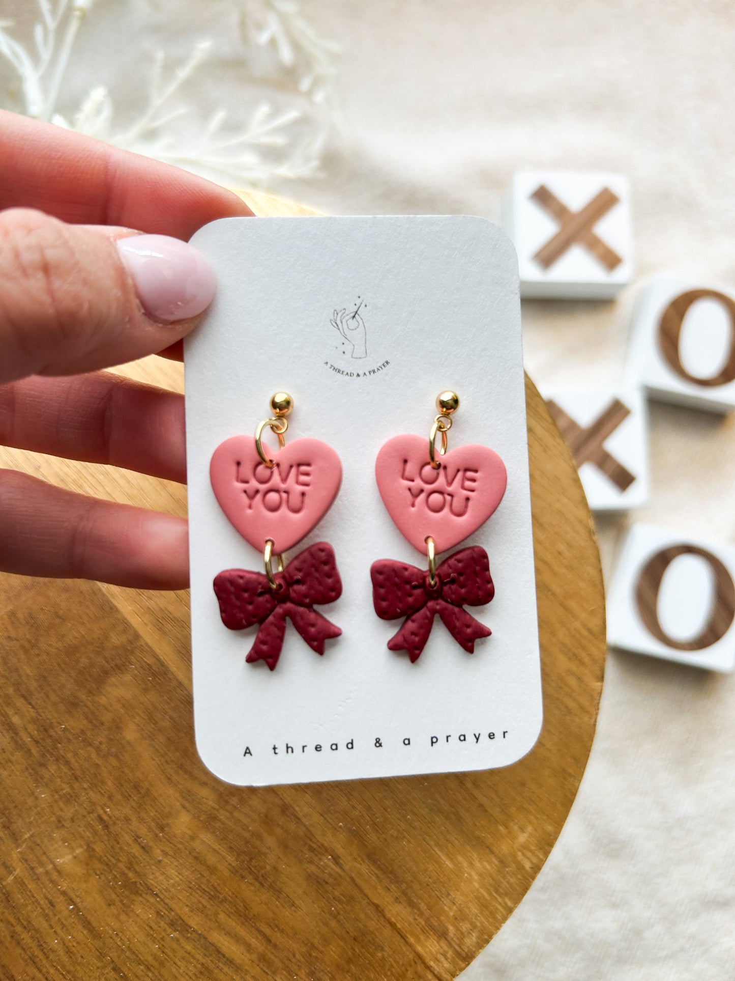 Conversation Hearts with Cute Bows