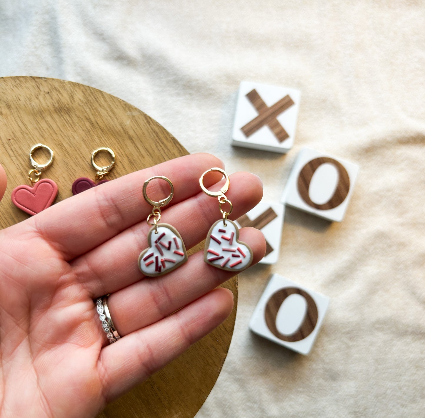 Sweetheart Sprinkles – Playful Polymer Clay Earrings for Celebrating Love