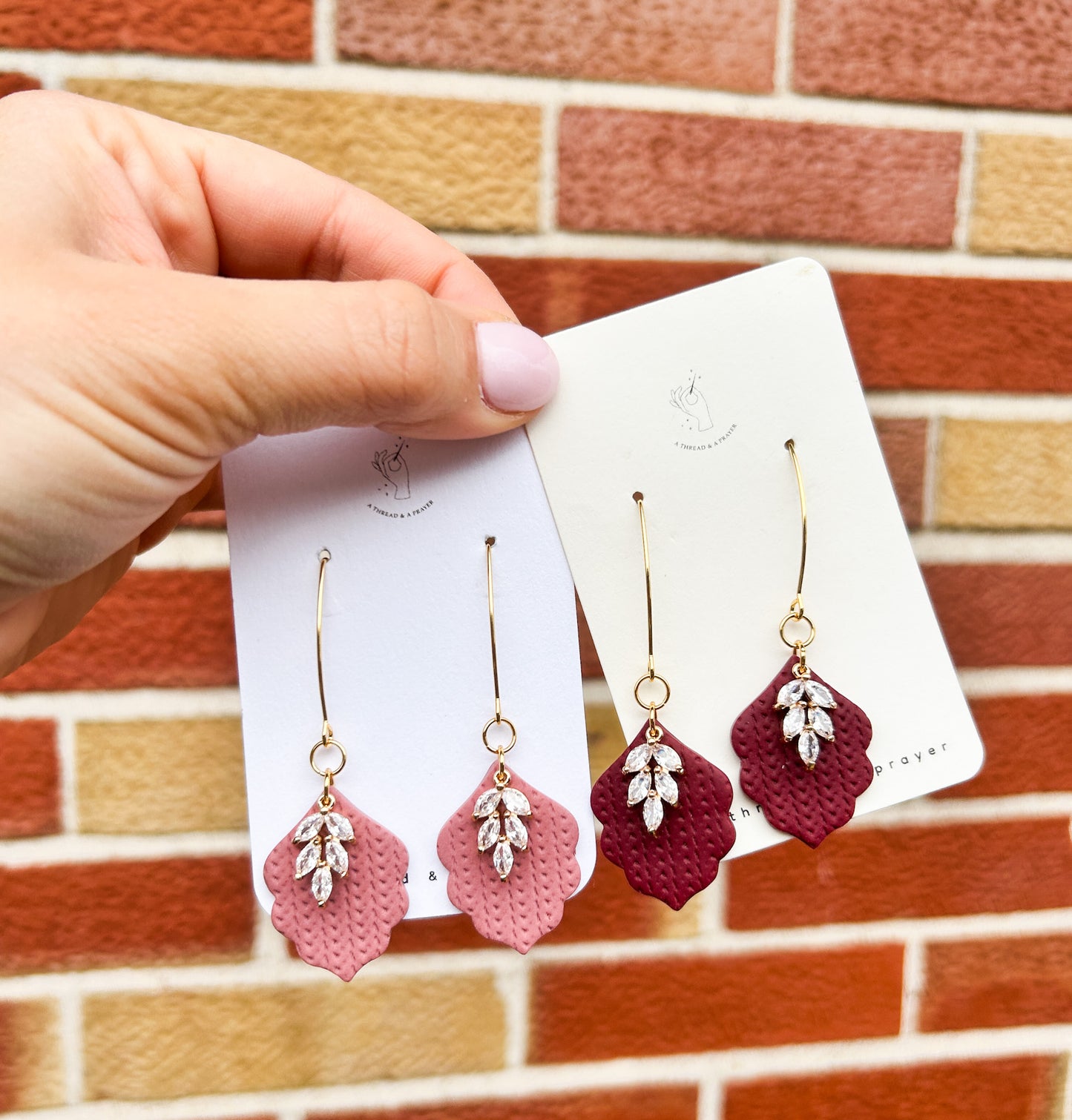 Elevated Love - Sparkle Fancy Clay Earrings