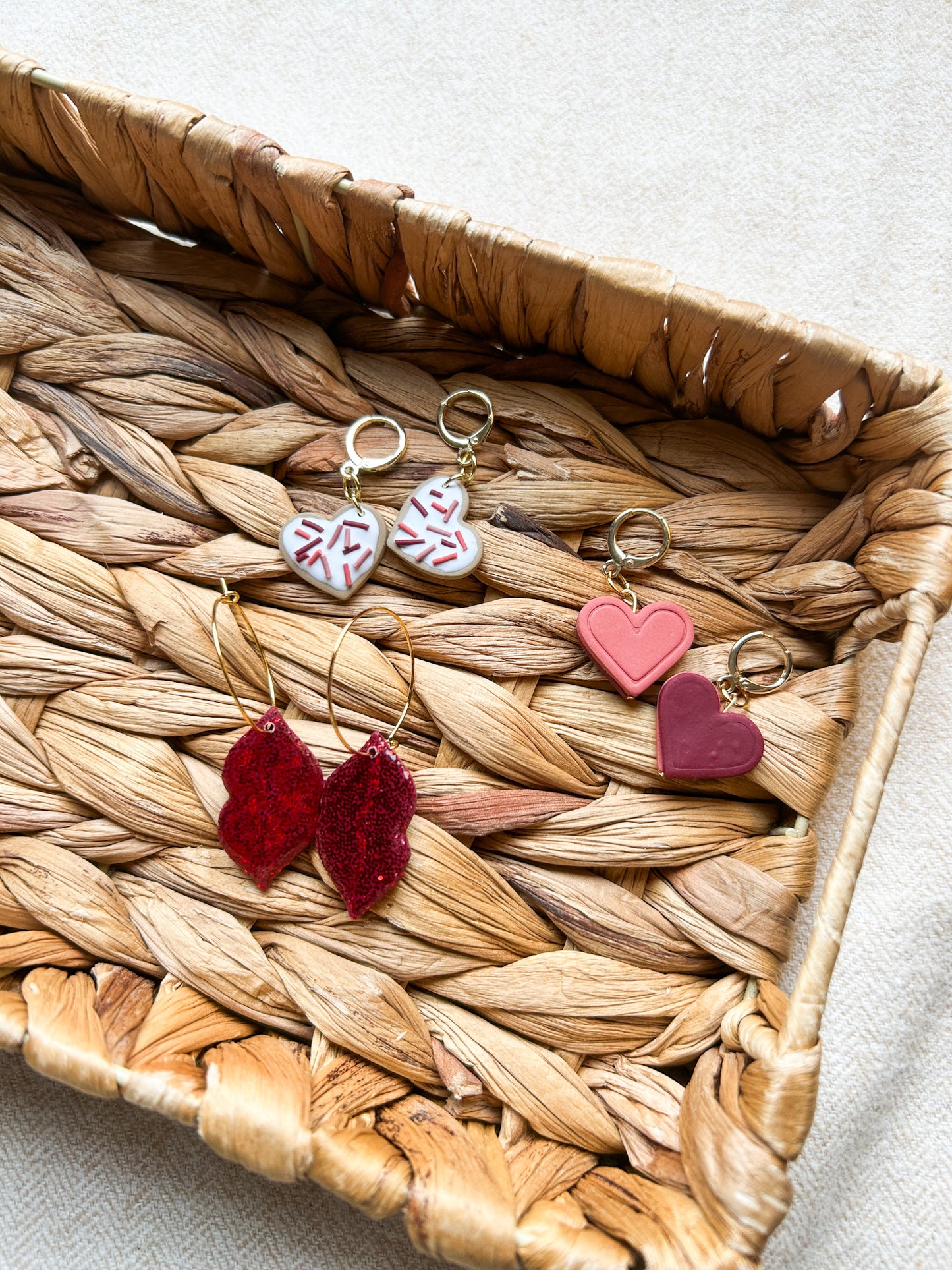 Sweetheart Sprinkles – Playful Polymer Clay Earrings for Celebrating Love