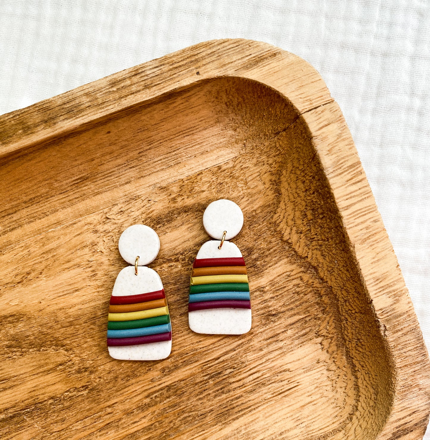 Pride Month Rainbow Style Earrings | Pride Earrings | Celebrate Pride | Dainty Earrings | Queer Style | Fun and Cute Multi Colored Earrings
