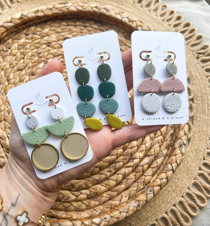 Bright & Cute Dangle Clay Earrings – Lightweight, Trendy & Easy to Style for Spring