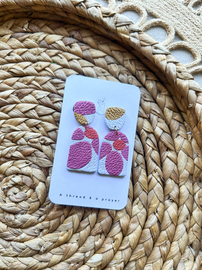 Tropical Vibes Spring Clay Earrings - Trendy, Lightweight Floral Styles