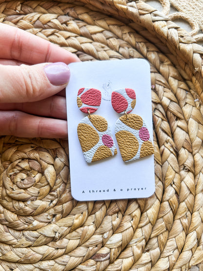 Tropical Vibes Spring Clay Earrings - Trendy, Lightweight Floral Styles